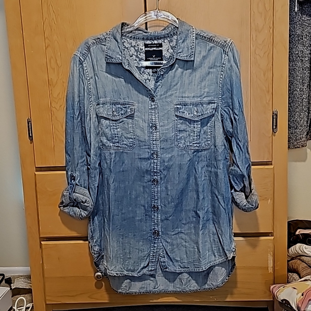 American Eagle Denim Shirt